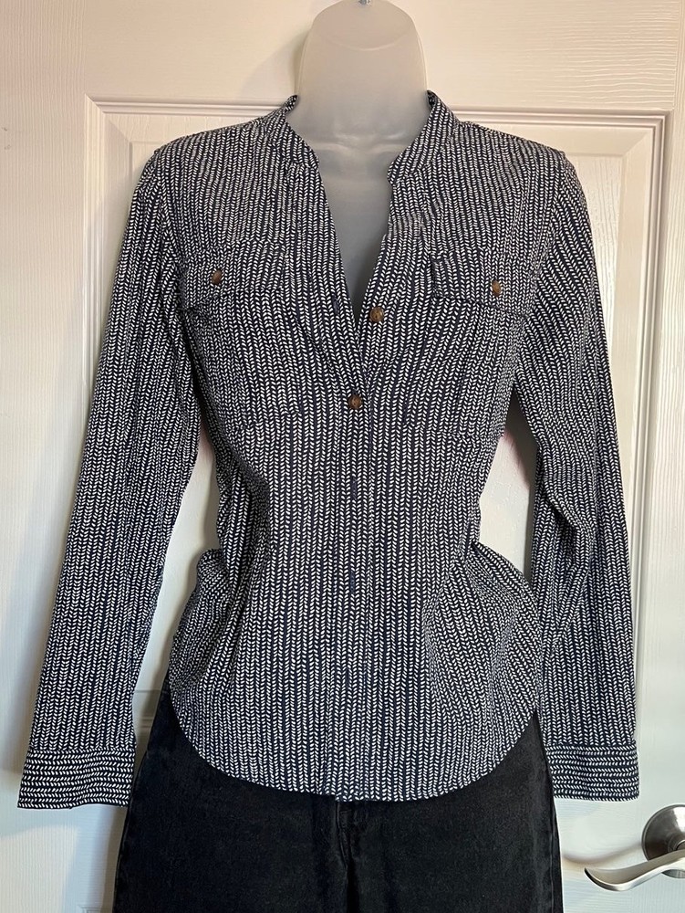 Organic Cotton Button Down Blouse - image 1